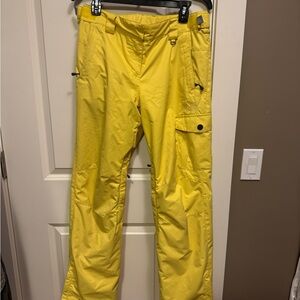 Stylish Yellow Women's Boot Cut Pants
